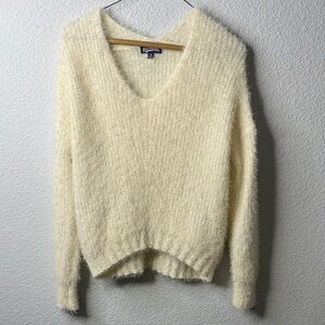 Freshman Cream V-Neck Sweater